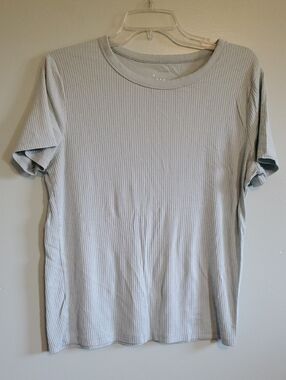 a new day Light Blue Ribbed Crew Tee